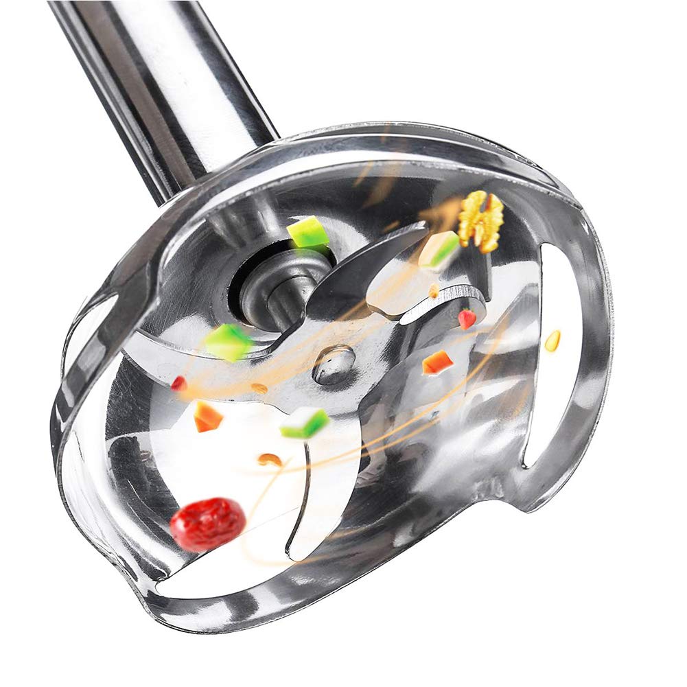 Frullatori elettrici a mano, Smerigliatrice a immersione 3 in 1 con la frusta, Becher da 600 ml, Robot da cucina per frullati, zuppe, alimenti per bambini