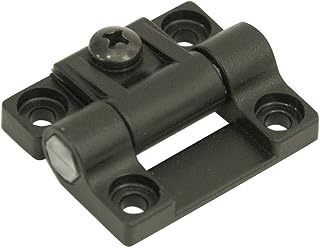 Southco E6-10-301-20 Adjustable Torque Position Control Hinge, 6.99 in-lbf Symmetric, Acetal Black, Concealed Mount