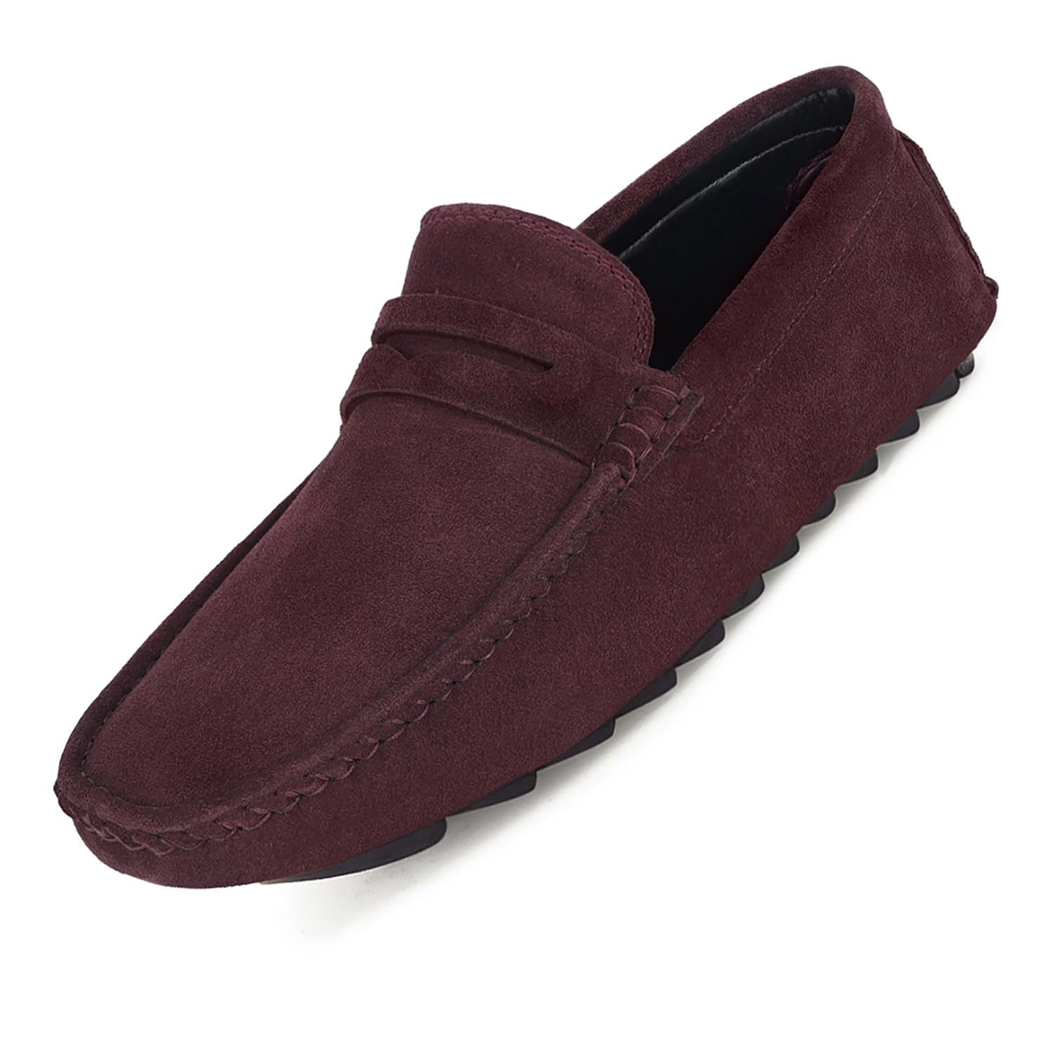 LOUIS STITCH Loafers Formal Shoes for Men | Damsire Underrobe Italian Suede Leather Moccasins | Slip-on Shoes for Business, Casual, Parties | Solid Rosewood | UK Size 6 (ITSURW) Red Berry (B08266L4TK) Amazon Price History, Amazon Price Tracker
