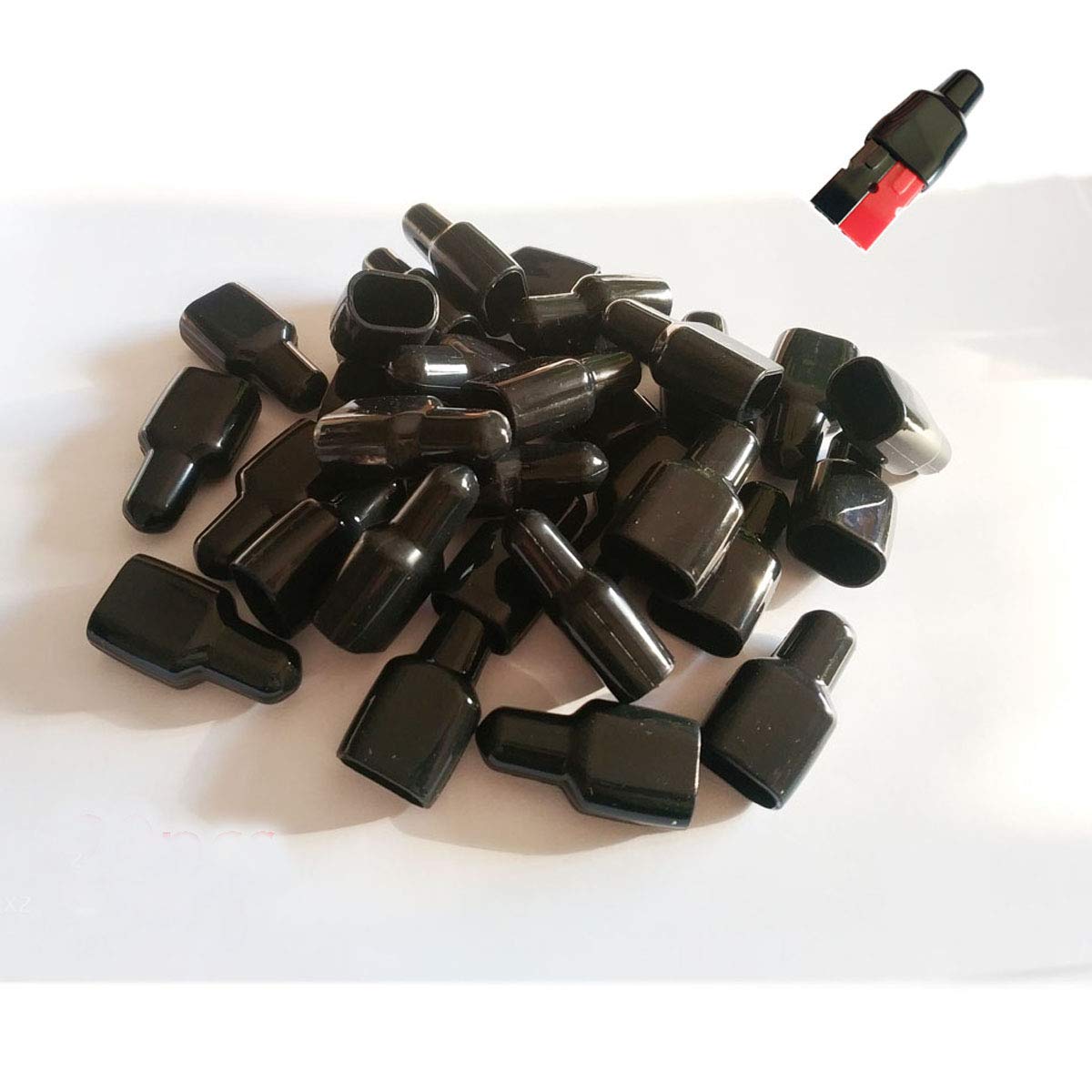 30 Pcs Rubber Boots Covers Flame Retardant Sleeve For Anderson Powerpole 15 Amp /30 Amp / 45 Amp