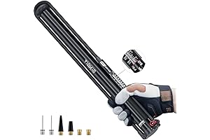 Tiakia Bike Pump with Gauge: Perfect for Mountain, Road, Strollers, Balls