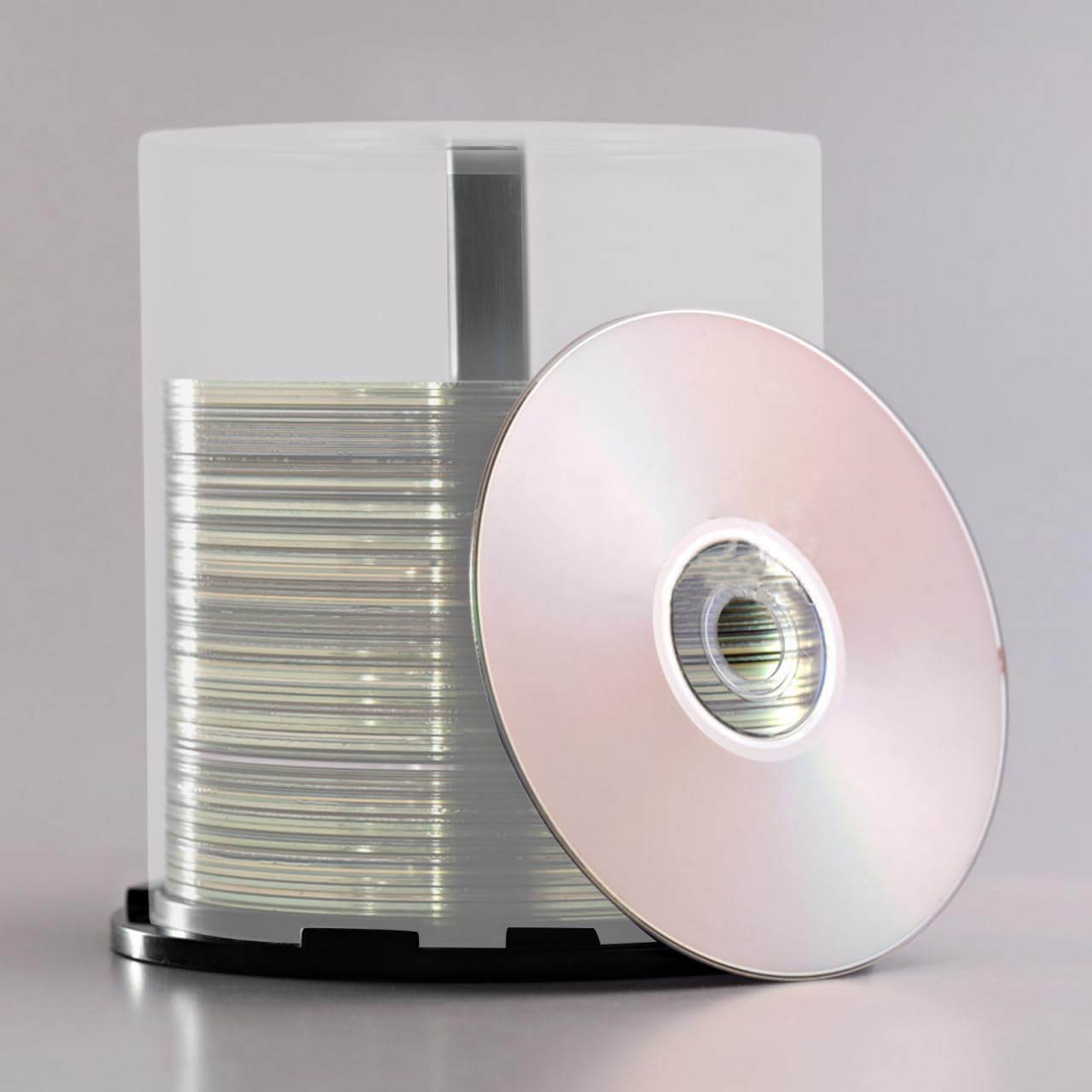 Cabilock Cubo De Almacenamiento De Cd Y Dvd Transparente Juego De 4 Soportes Plásticos Organizador Compacto Para Guardar Discos Multimedia En Casa Oficina