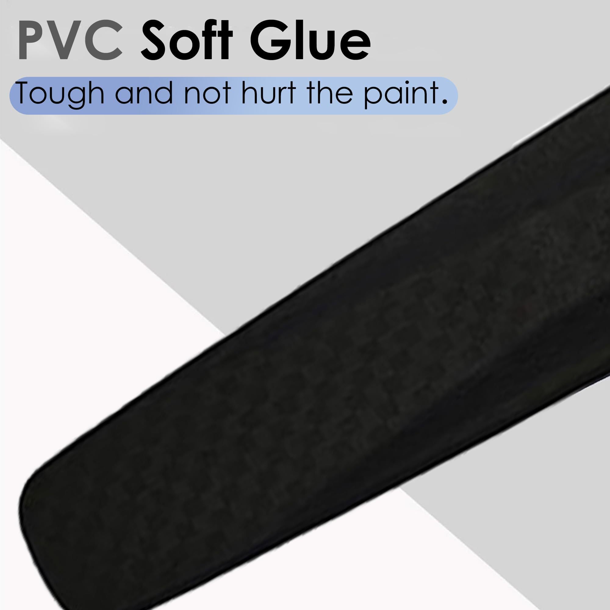 WHIPONE Car Bumper Scratch Guard Compatible for Maruti Wagon R, Strong & Durable Bumper Protector, Universal Fit for All Cars, PVC Material, (Set of 4, Black) - Image 3 thumbnail