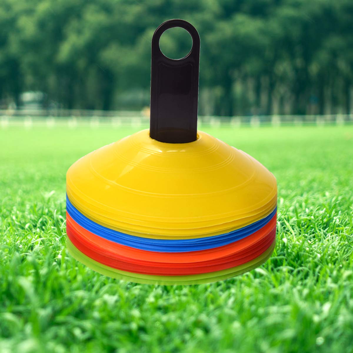 Buy YSBER 25Pcs Football Training Cones Set, Sports Cones 5 Color Markings, 7.5 Inch Round Cone