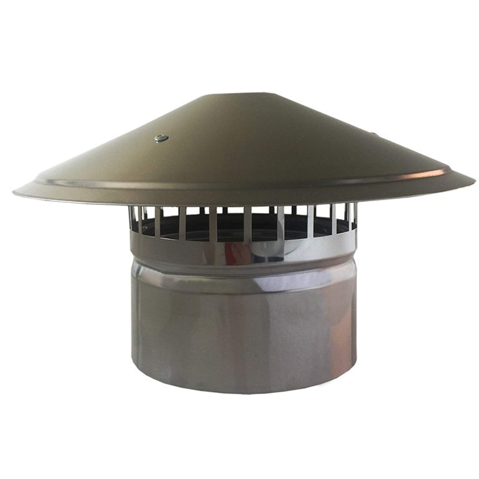 Capot de cheminée en acier inoxydable capuchon de pluie 150 mm pour conduit de ventilation
