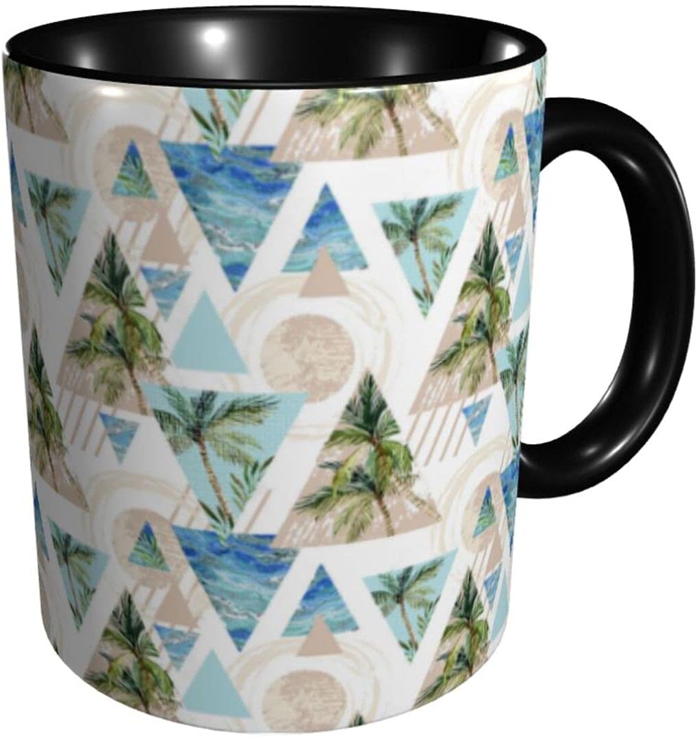 マグカップ 陶器 マグ ヤシの木 波柄 幾何柄 スープカップ カフェマグ コーヒーカップ 珈琲カップ ティーカップ コーヒー お茶 耐熱 耐冷 カップ オフィスカップ 創意コップ 電子レンジ 食洗機対 大容量 500ml 人気 おしゃれ ギフト プレゼント Cafe Du Jardin Com