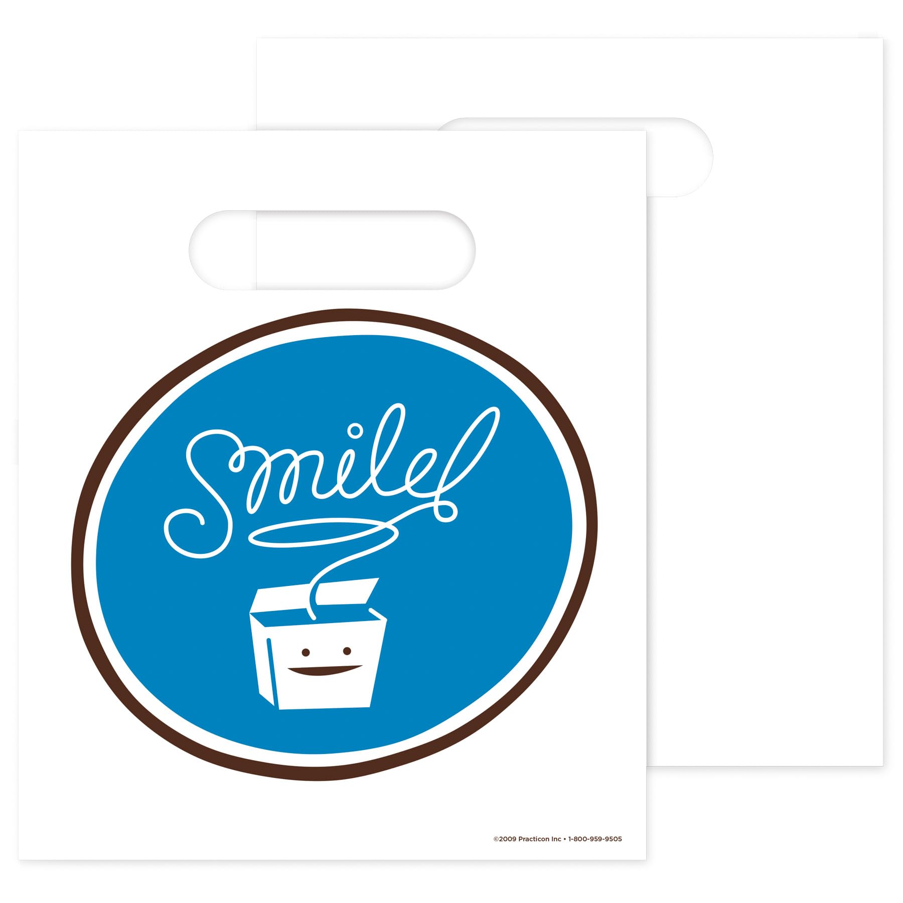 Practicon 1109620 Smile Floss atención al paciente bolsas, 7 – 3/4 "x 9" (Pack de 100)