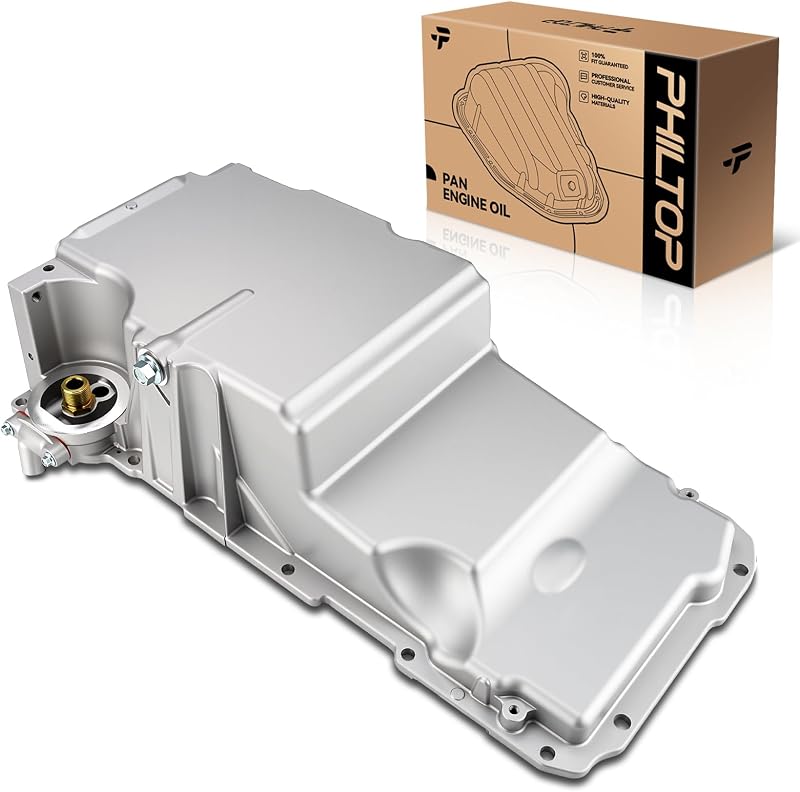 Cárter de óleo do motor PHILTOP 264-331 com bujão de drenagem para Camaro, Firebird, Express, NPR e aplicações Isuzu – 1 unidade