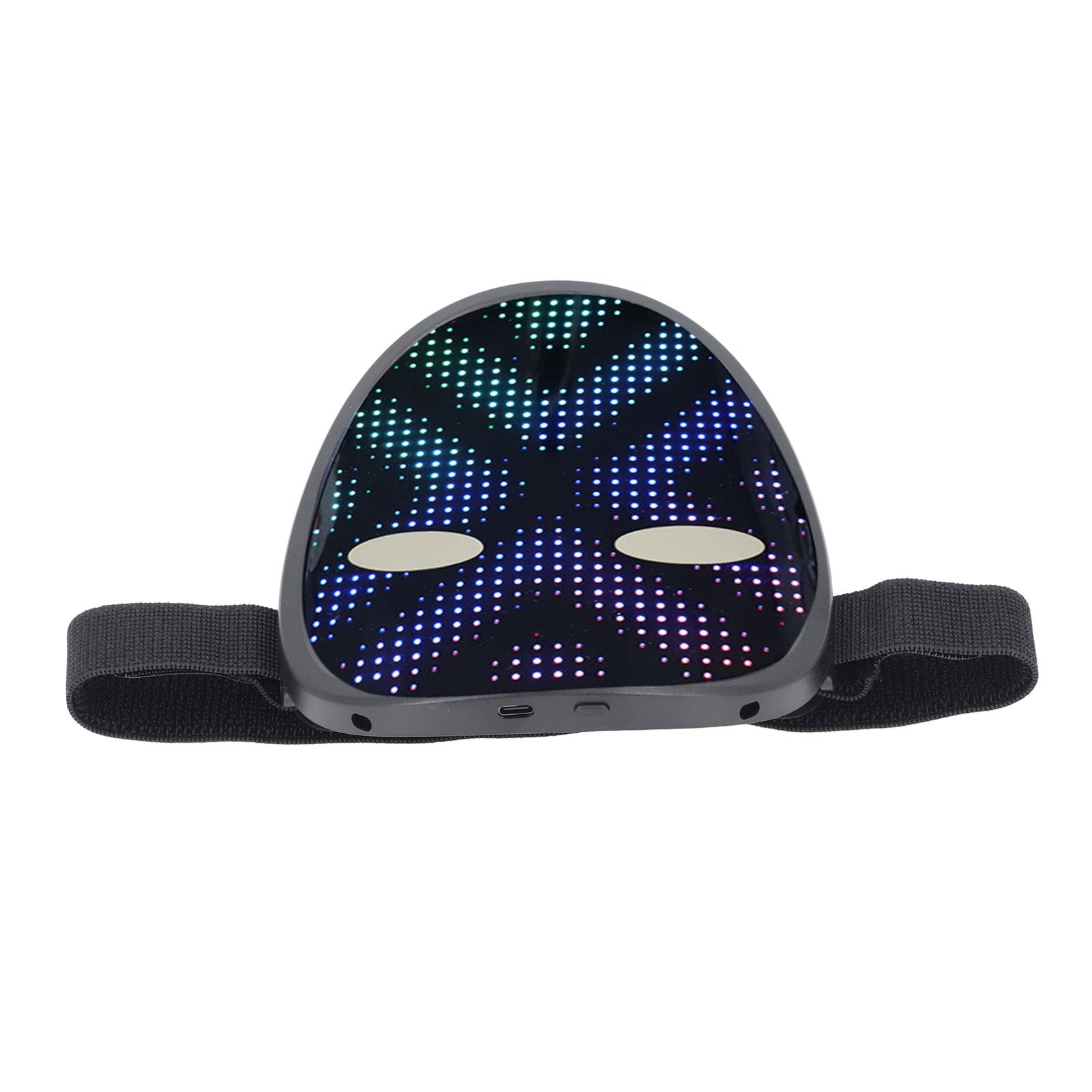 Eujgoov Masque d'Halloween LED avec Détection de Gestes, Masque de du Visage Confortable avec Chargement USB pour Fête Costumée, Enfants, Hommes et Femmes