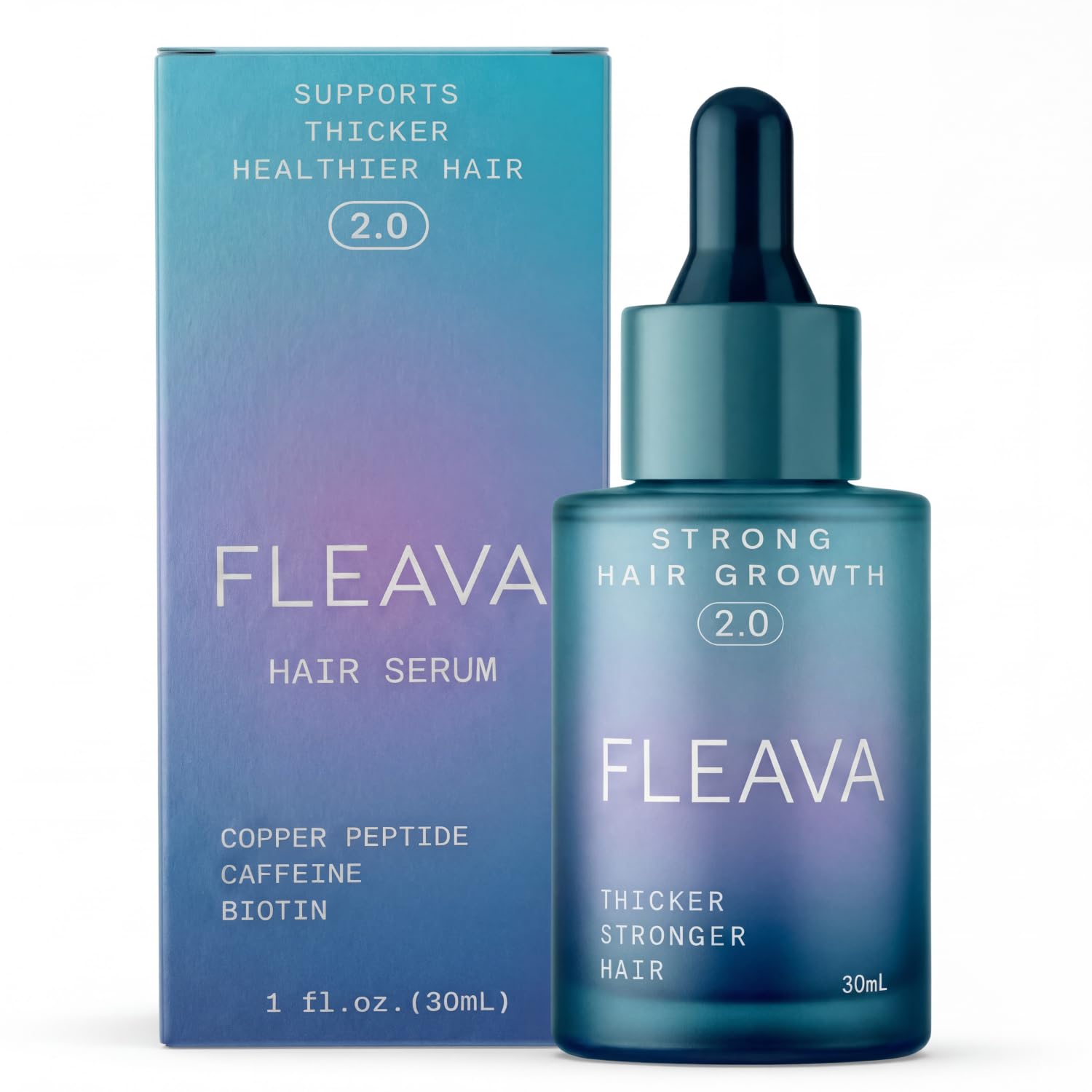 Hair Regrowth Serum for Thinning Hair, 30ml – Clinically Backed Peptides, Biotin, Ginseng & Scutellaria – Supports Hair Growth, Strengthens Roots, and Promotes Healthier Scalp