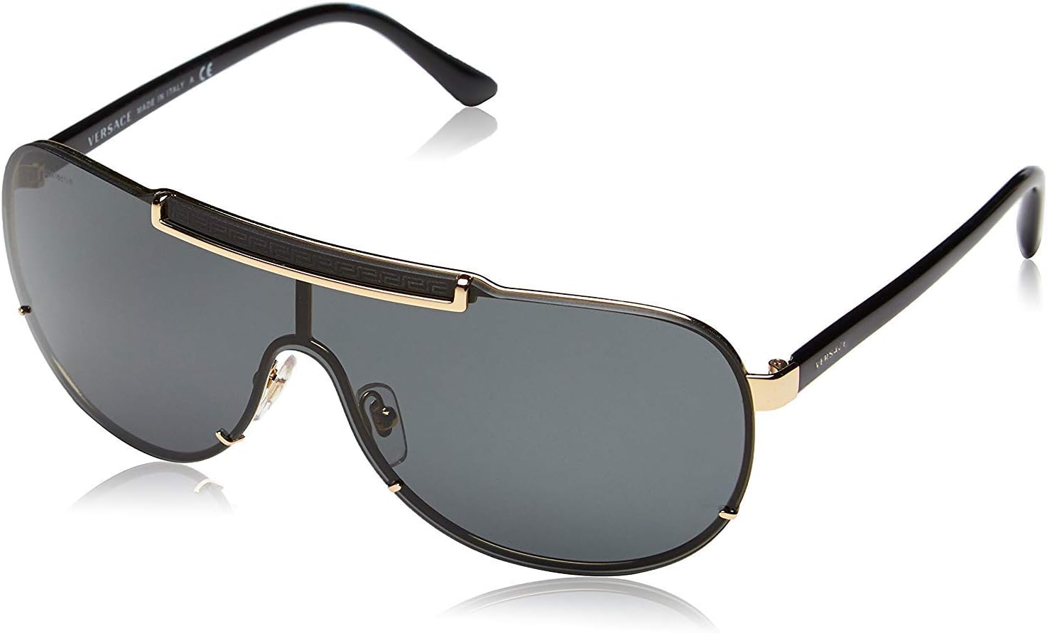 Versace Men's VE 2140 Rock Icons Greca Aviator Sunglasses