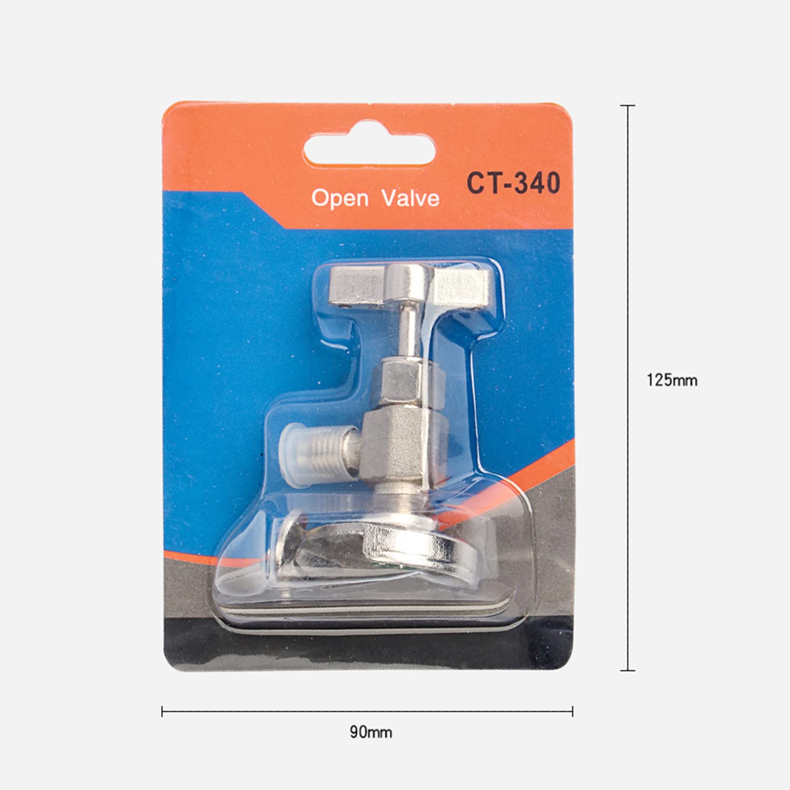 Sonew Valve de Perçage pour Bidon de Réfrigérant, Valve de Charge de Climatisation de Voiture, Valve Ouverte (pour la Plupart des Petites canettes de)