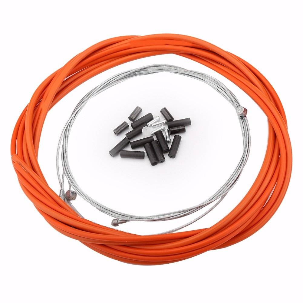 VGEBY Set Câble de Frein Vélo VTT Avant et Arrière Kit Câble avec Gaine Câble Remplaçable à Freinage Universel pour Bicyclette ()