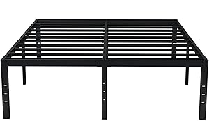 EMODA 18-Inch High Metal Bed Frame: Elevate Your Slumber