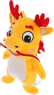 Totority Brinquedo De Pelúcia Dragão Animais De Pelúcia Boneca De Pelúcia Amarela Presentes Dragão Do Zodíaco Bichos De Pelúcia Boneca Dragão Mascote Boneca Dragão Brinquedo De Pelúcia