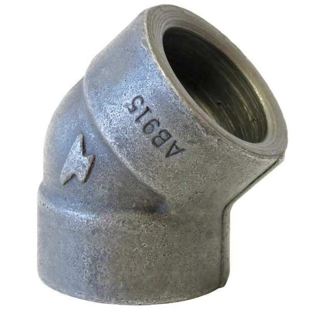 Made in USA 1-1/2" 3000#fs Sckt Weld 45 Ell