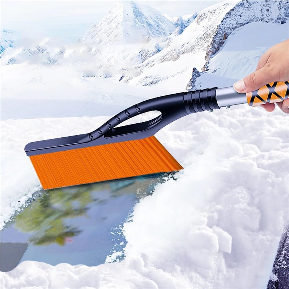 Spazzola for neve e raschietto for ghiaccio rimovibile adatti for lo strumento di rimozione della neve rimovibile for auto(Red)
