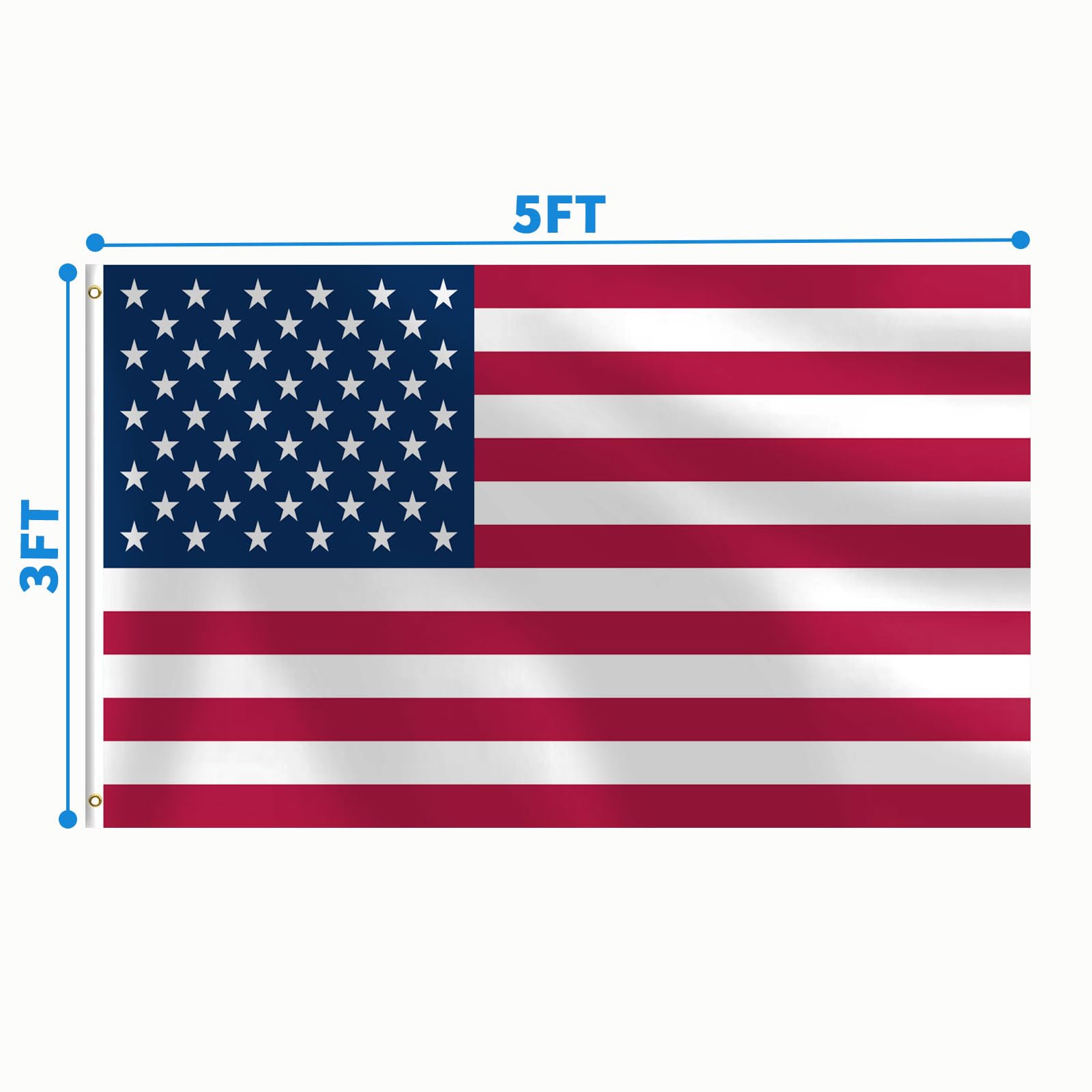 Bandiera Americana 3x5 Piedi Trade Winds – 100% Poliestere Con Occhielli In Ottone