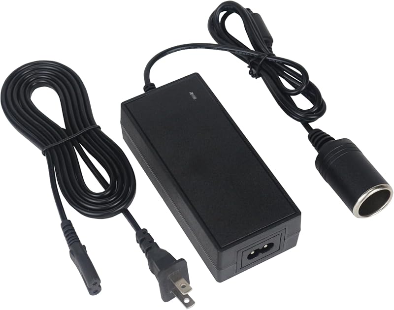 Conversor de energia AC para DC 12 V 5 A 60 W lojiraz com tomada veicular – 1 unidade