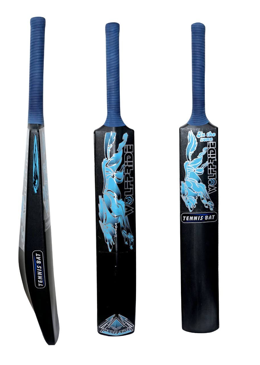 Zone Heavy Duty Premium Plastic Cricket Bat for All Age Groups-Kids/Girls/Boys/Girls/Adults (Zone Blue Sticker & Blue Grip, Full Size (34"X 4.5" Black)) (B0BPPS1KMN) Amazon Price History, Amazon Price Tracker