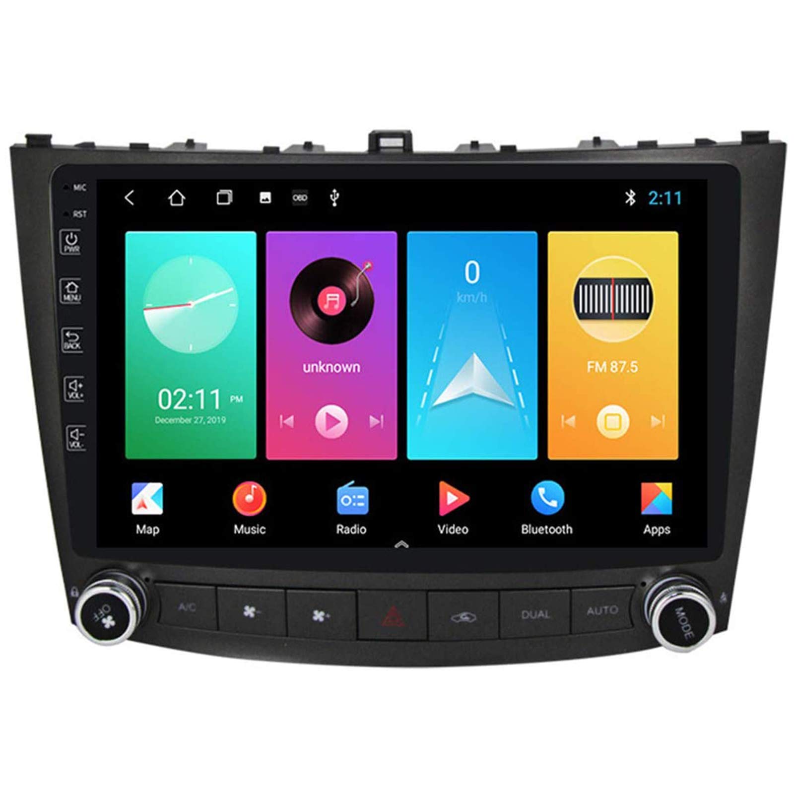 HWOEX Android 10.0 Car Stereo Head Unit for Lexus IS 2005-2012 GPS Navigation 9 Inch Touchscreen MP5 Multimedia Player Radio Video Receiver with 4G DSP Carplay,4core 4g wifi 2+32