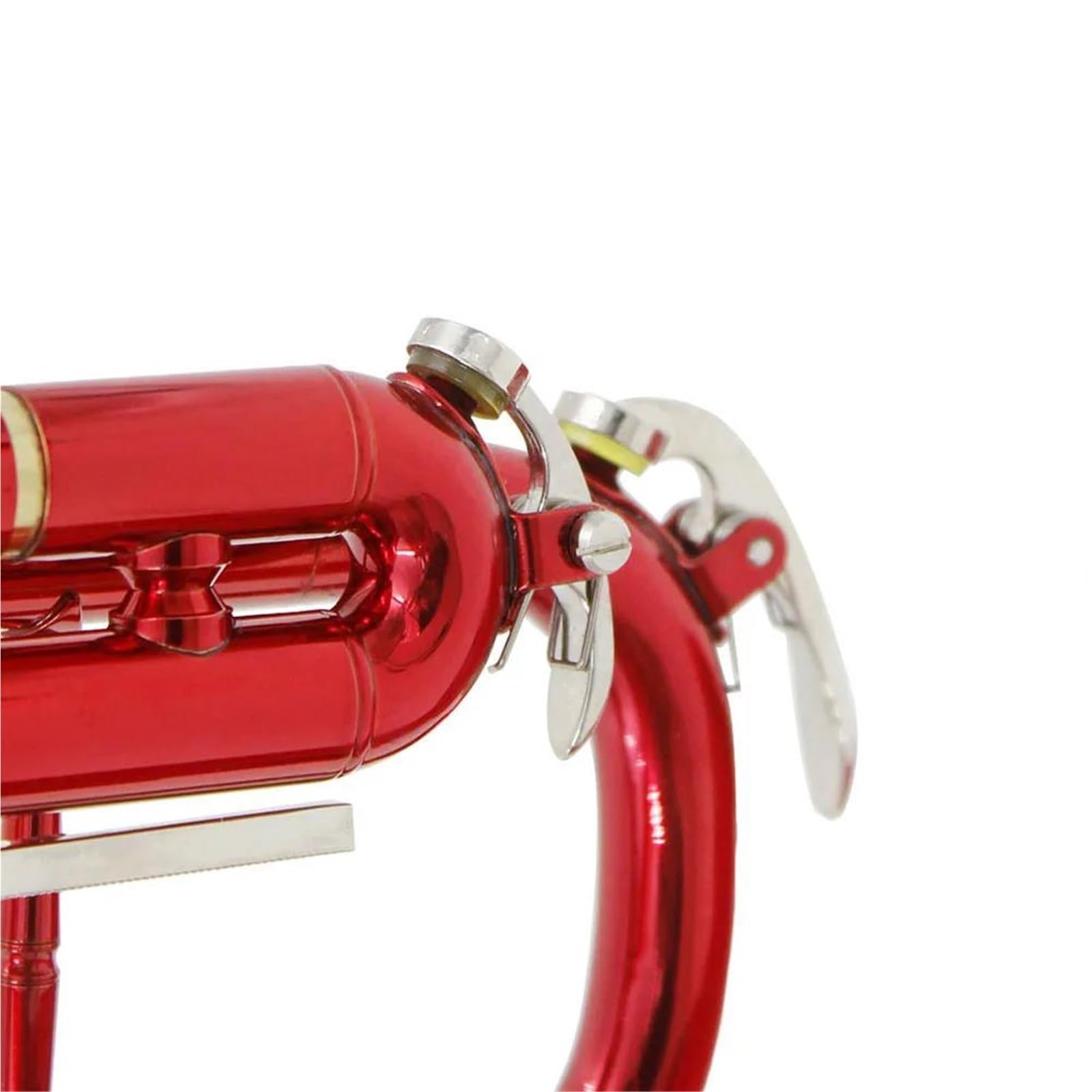 Instrumento De Viento Estándar De Latón Trompeta Roja En Si Bemol Instrumento De Viento Metal Profesional Guantes Duraderos Correa Caja Y Accesorios