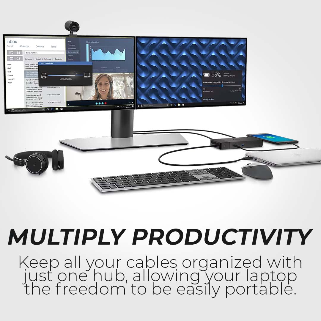 美品Dell Thunderbolt4 Dock WD22TB4 180w Amazon.com: WD22TB4 Dell Thunderbolt 4 Dock 40Gbps USB-C/USB