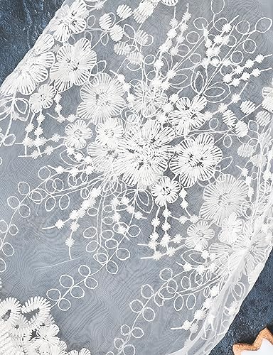 Image of EPLAZA Bride Robe Wedding Day Embroidery Feather Lace Bridal Party Robes