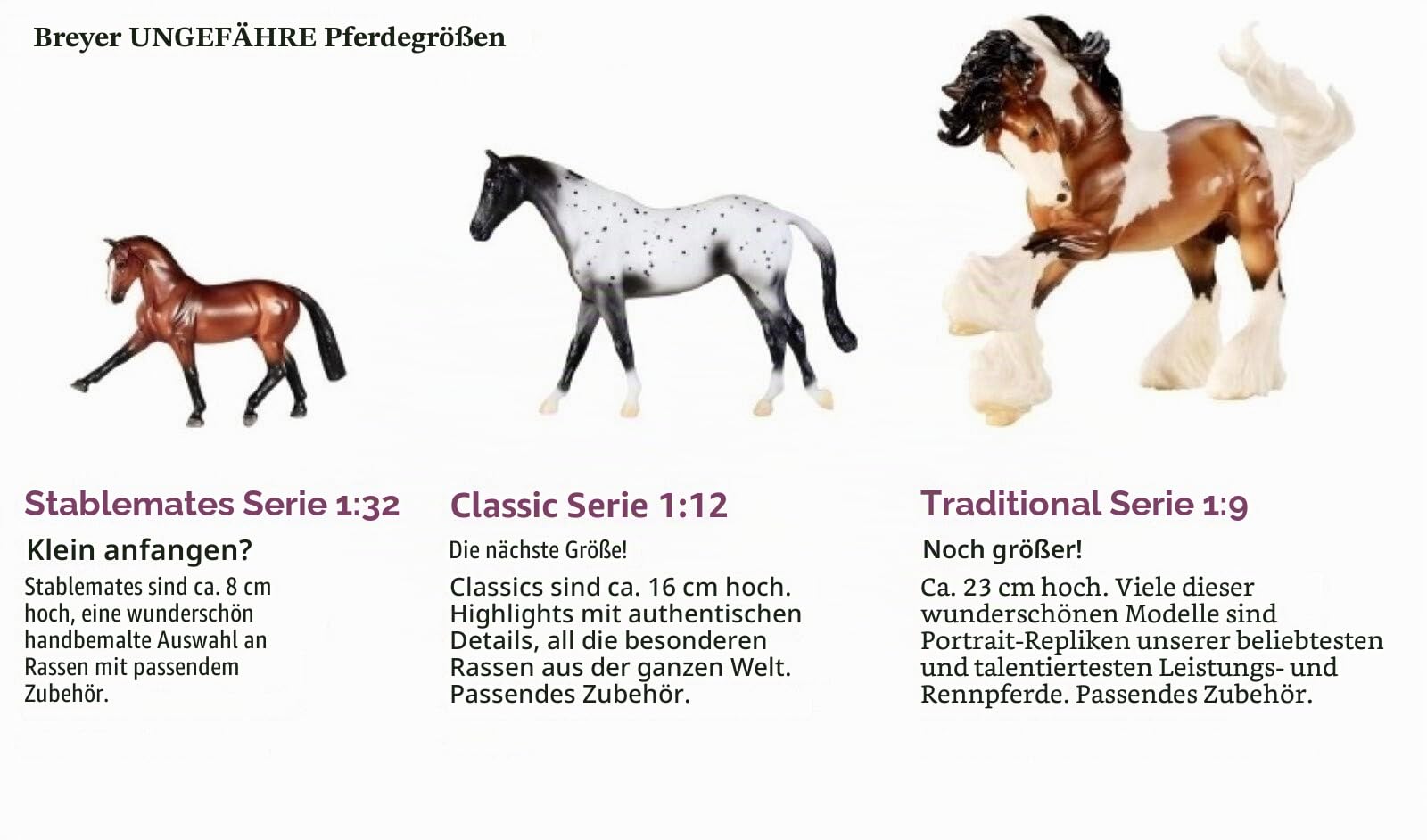 Breyer Horses Freedom Series Pferd | Pearly Grey Trakehner | Maßstab 1:12 | Pferdespielzeug | Modell #960