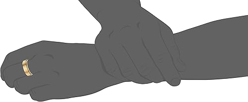 Miniatura 6 de Tienda Collection Steeltime - Anillo giratorio para hombre chapado en oro de 18 quilates