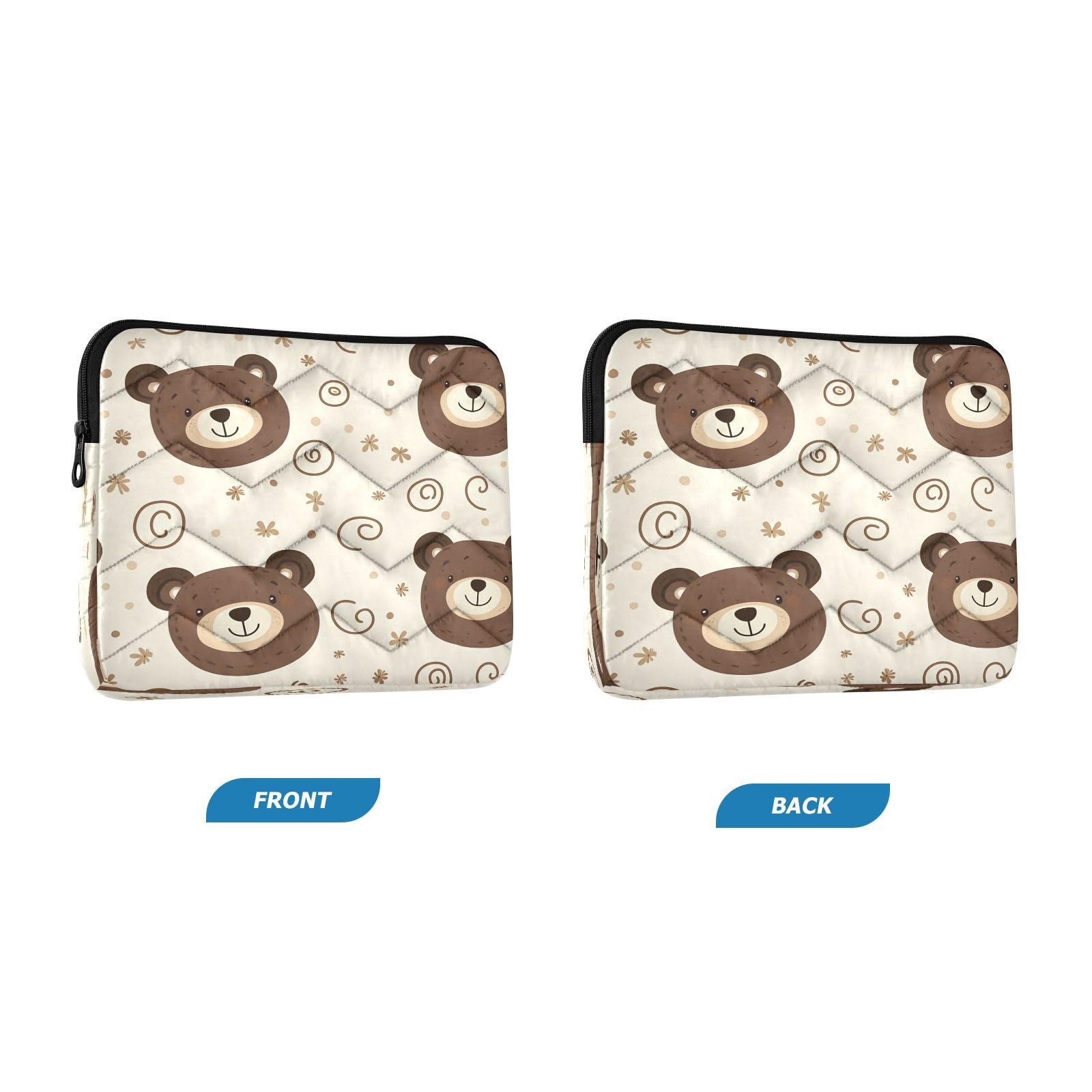 BOESI Doodle Cute Bear Laptop Inner Bag, Laptop Case, Computer Sleeve, Lightweight and Easy to Carry, Suitable for 13-14inch Laptops