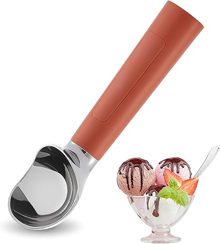 Miniatura 14 de Cuchara de helado con calefacción recargable, cuchara eléctrica para helado con pantalla LED, se calienta a 158 °F para helado duro, fácil para Negro
