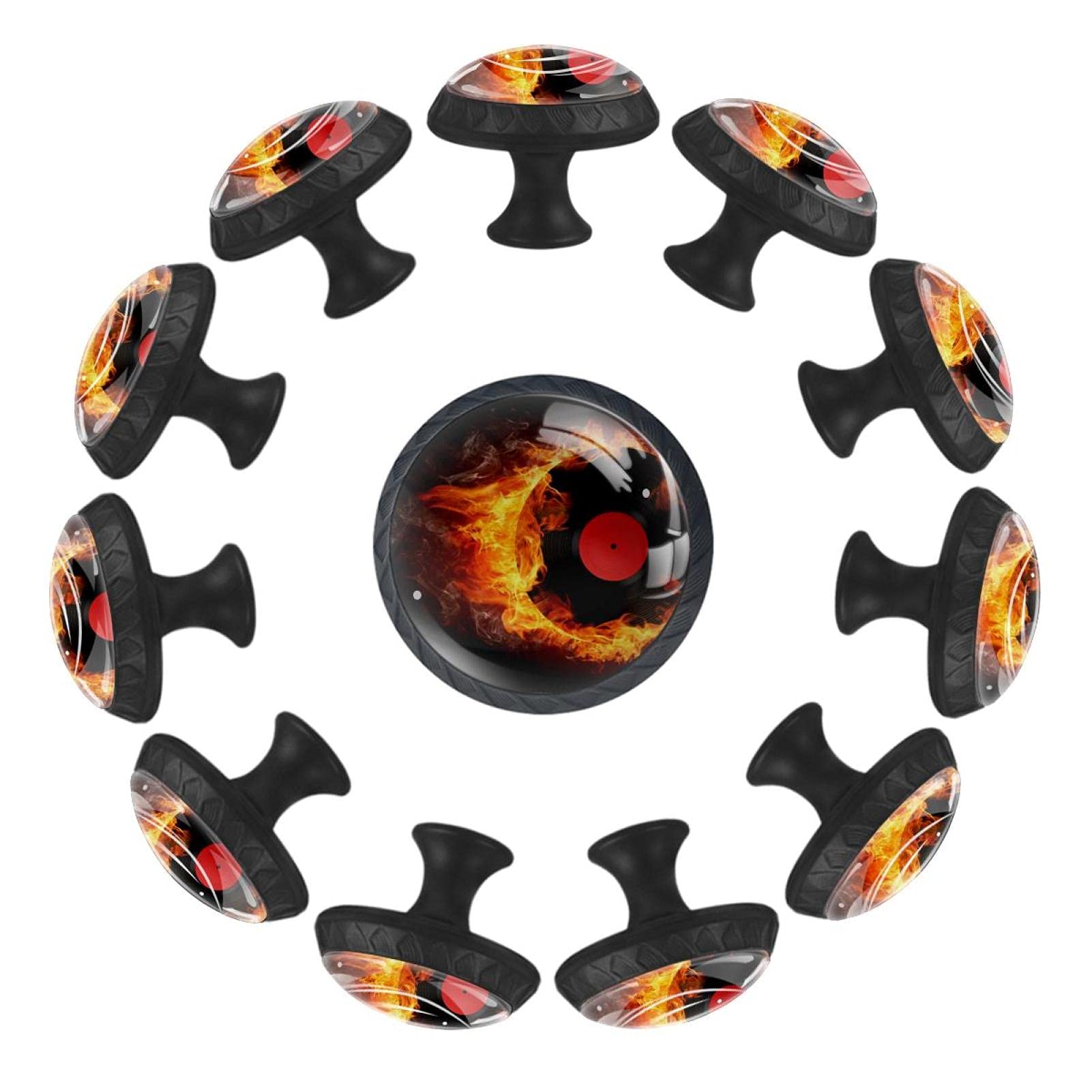 Boutons de tiroir ronds 35 mm au motif artistique pour personnaliser vos meubles