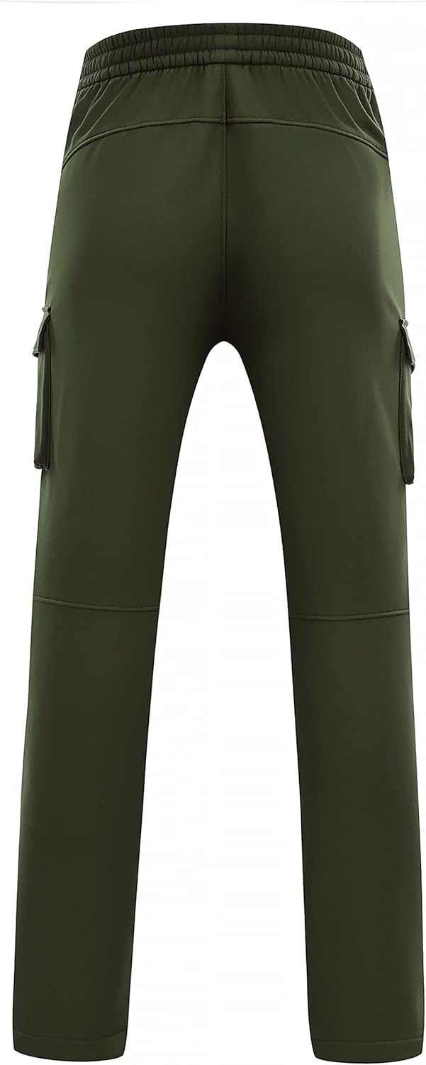 Libin Women's Hiking Pants Fleece Lined Snow Ski Pants Water Resistant Windproof Insulated Cargo Softshell Winter Warm : Sports & Outdoors