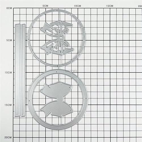 Miniatura 8 de Santa Claus Sleigh Reindeer Metal Cutting Dies for Card Making, Paper Embossing Die-Cuts Kit Storage Pockets Supplies, Scrapbooking Stencils