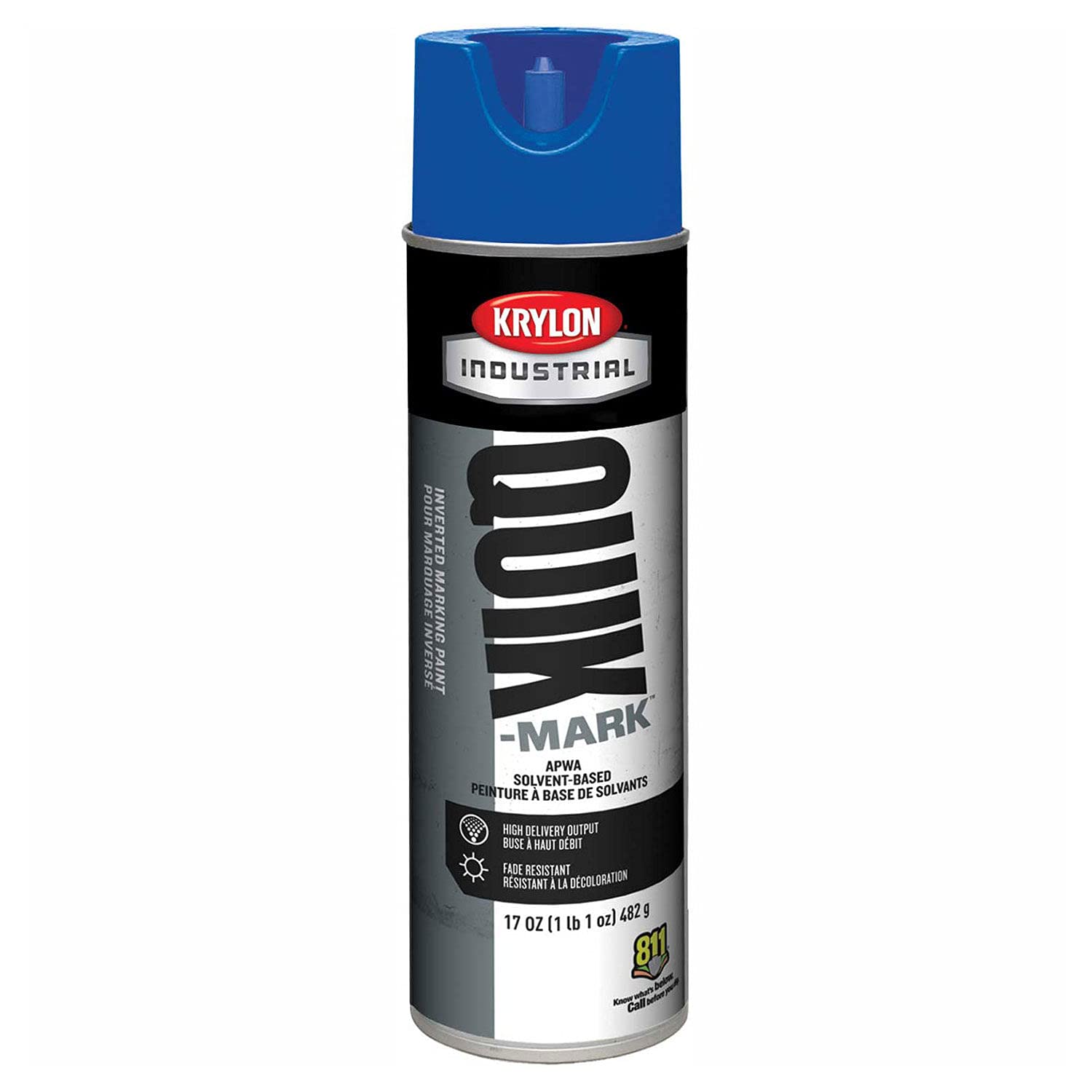 Krylon Inverted Marking Paint Blue 12/BX #S03621 - Spray Paints