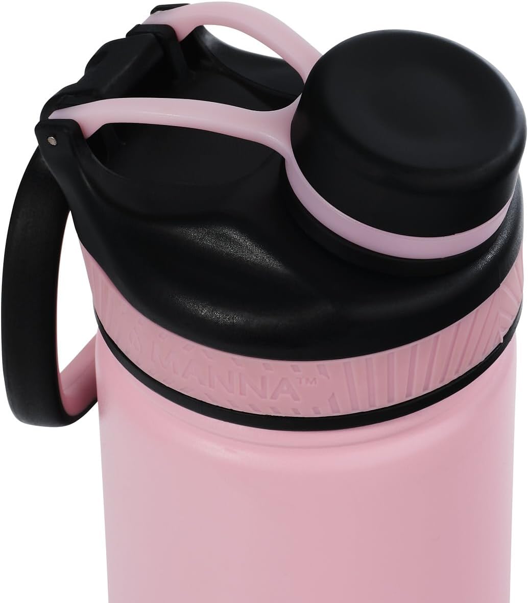 Manna Saratoga Double-wall Insulated Stainless Steel Bottle - 26 Oz - Sky Blue/Pink Ombre