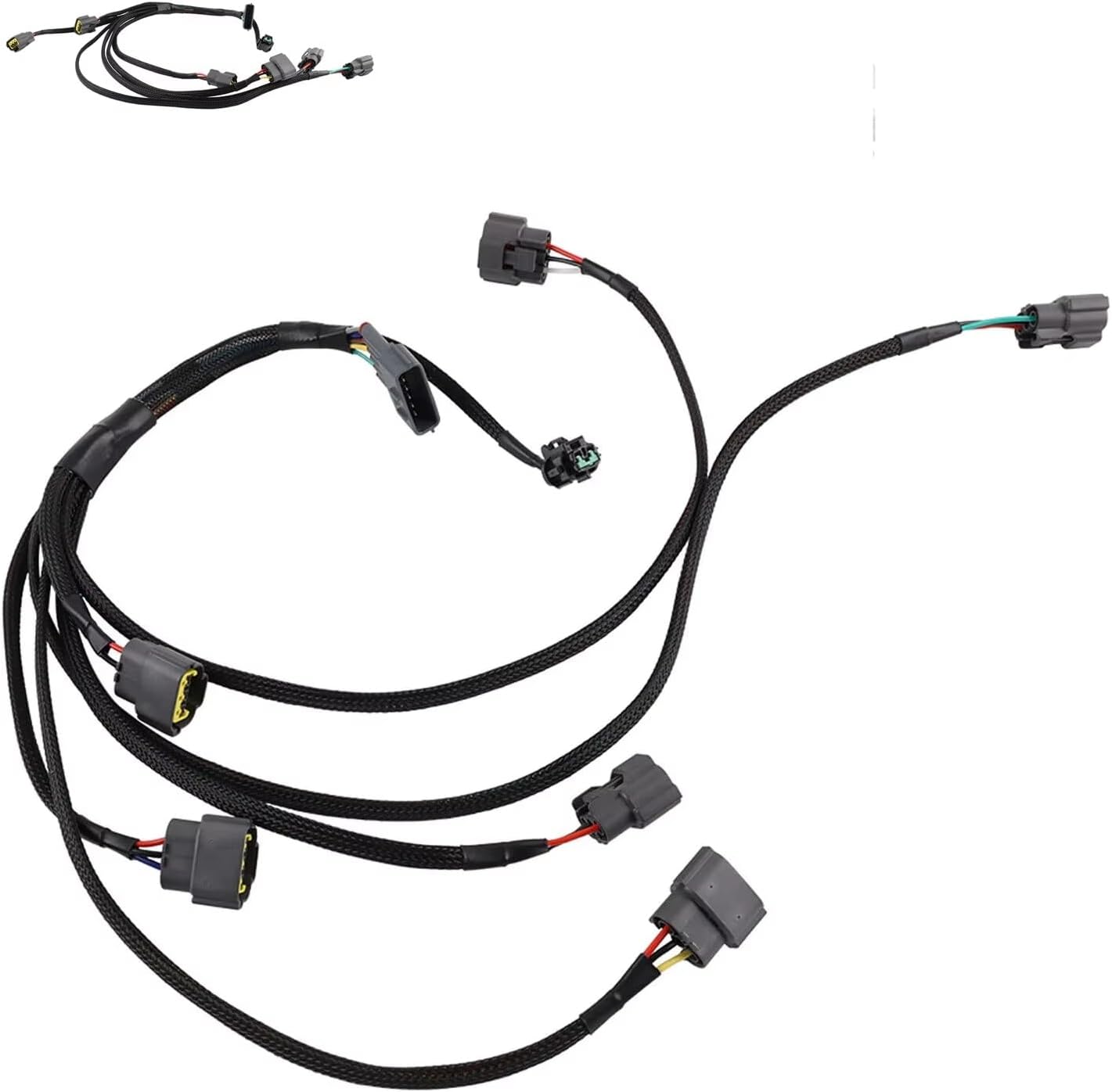 Ignition leads Compatible With Nissan For Skyline R33 GTR RB26DETT RB26 IGNITION COIL PACK WIRES CONVERSION HARNESS KIT