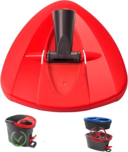 Base de repuesto para mopa giratoria compatible con el sistema Ocedar EasyWring 1 tanque, parte de la base de repuesto triangular para mopa