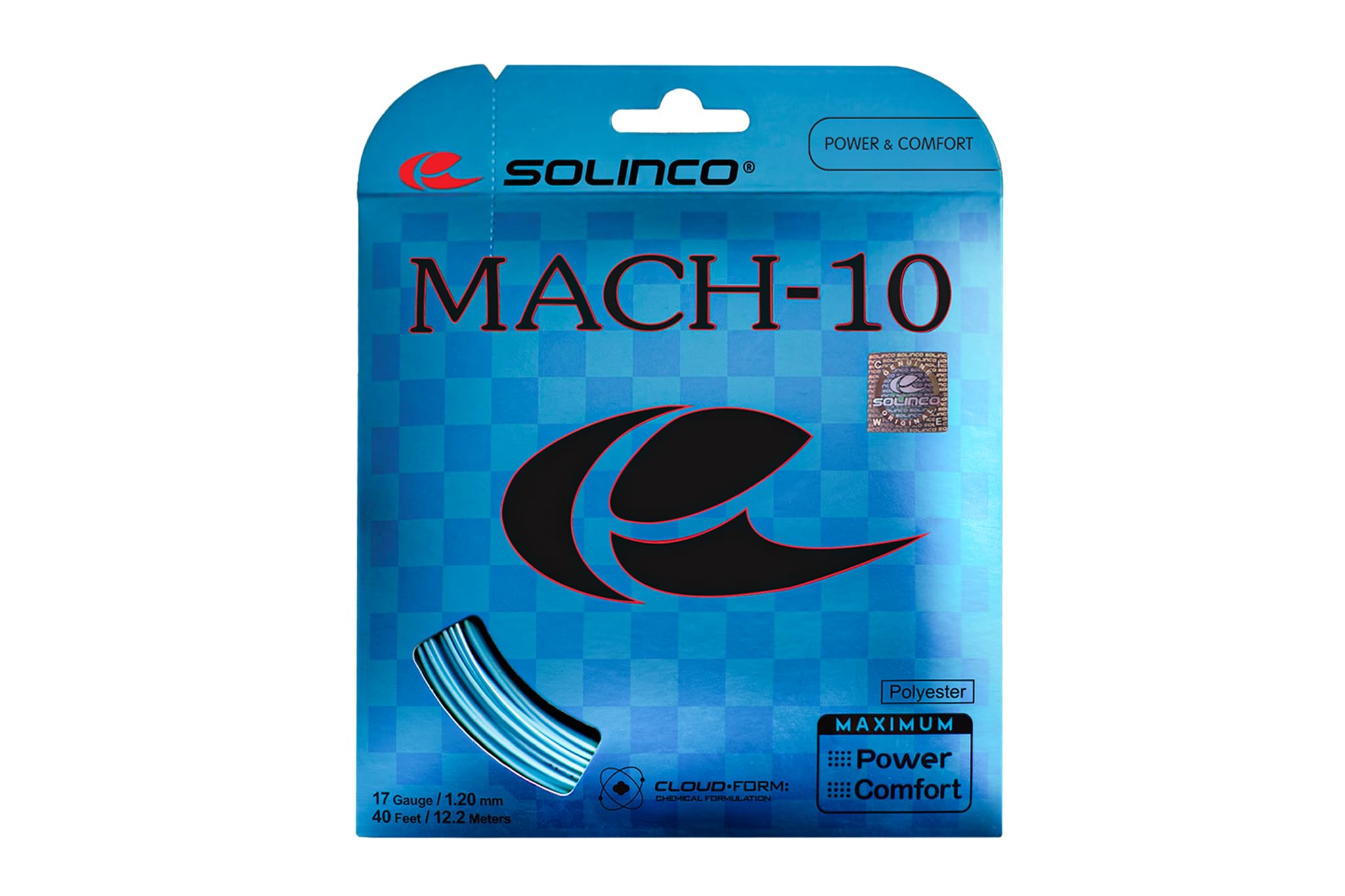 Solinco Mach-10 16L Gauge 1.25mm Tennis String Set 40'