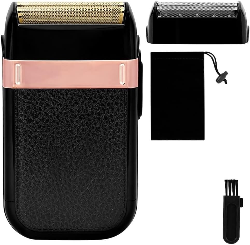 Tagliacapelli elettrico, rasoio da uomo, tagliacapelli, portatile, epilatore for il viso(Black With Box)