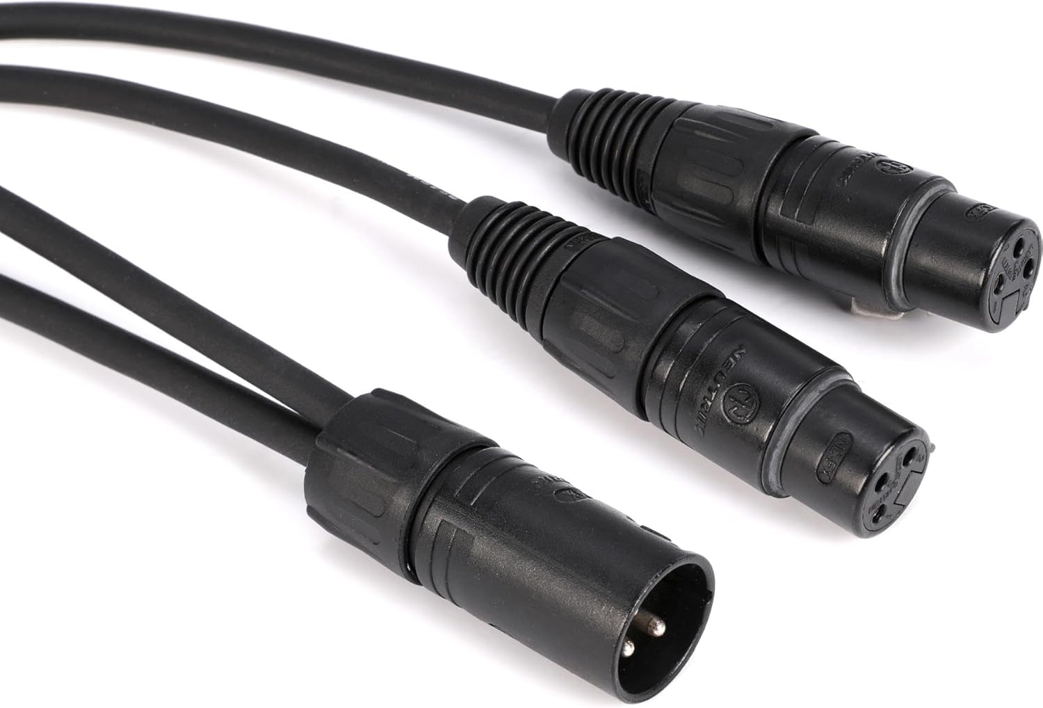 Pro Co Y Mic Cable Male XLR to (2) Female XLR 1 Foot