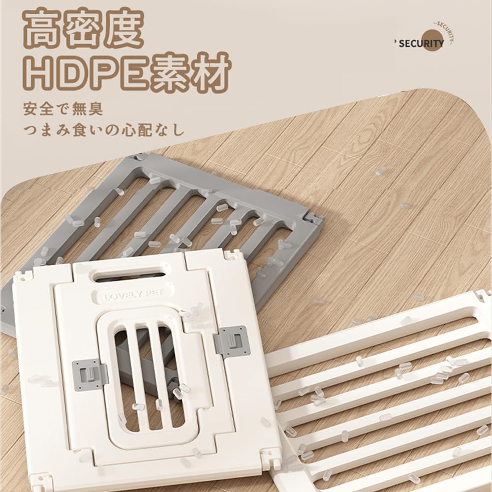 Amazon | ペットサークル ドア付き ペットケージ ペットフェンス 犬