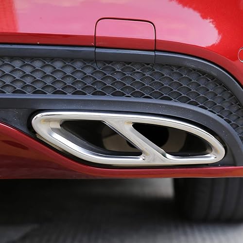 LLKUANG Cubierta del silenciador de escape para Mercedes Benz E C Class W213 W205 Coupé W246 W216 GLC GLE GLS CLA (15-19)