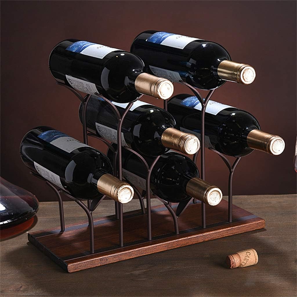 Wine Rack,Organize Kitchen Wine Rack Bottle Rack Free Standing 4 Bottle 4 Wine Glass Placement Perfect for Home Decor,Kitchen Storage Rack, Bar, Wine Cellar, Cabinet, Pantry/#1 (#1)