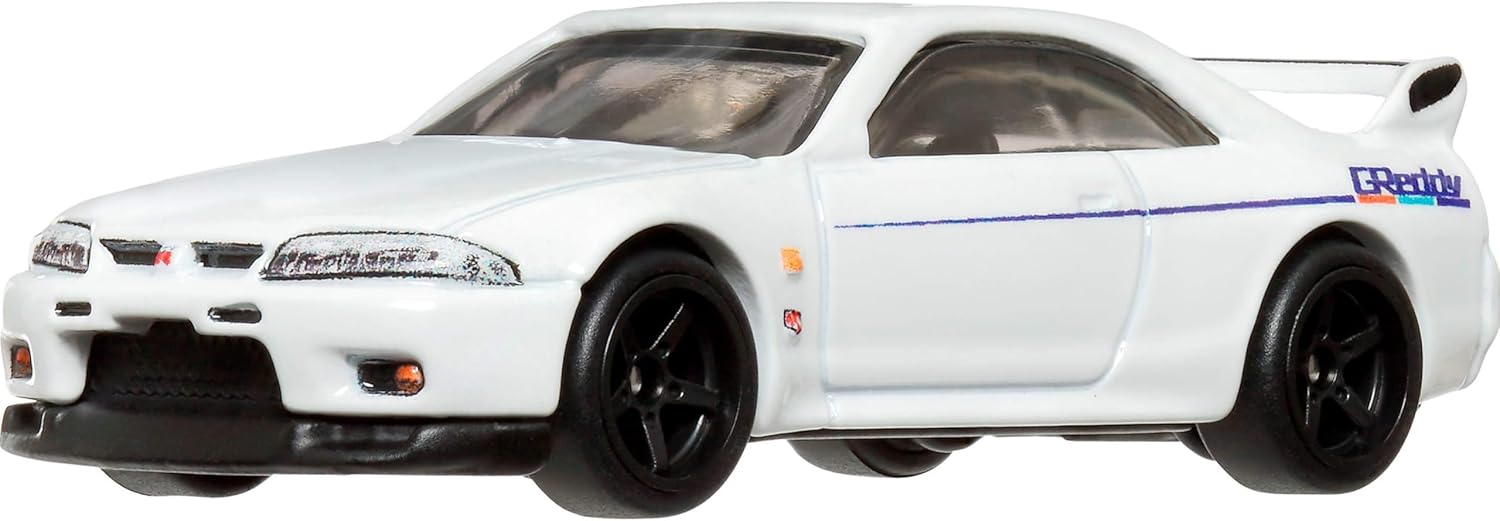 Hot Wheels Premium Car Culture Collectible Toy Car, 1:64 Scale Die-Cast Nissan Skyline R-33, Modern Classics Vehicle with Real Riders Tires