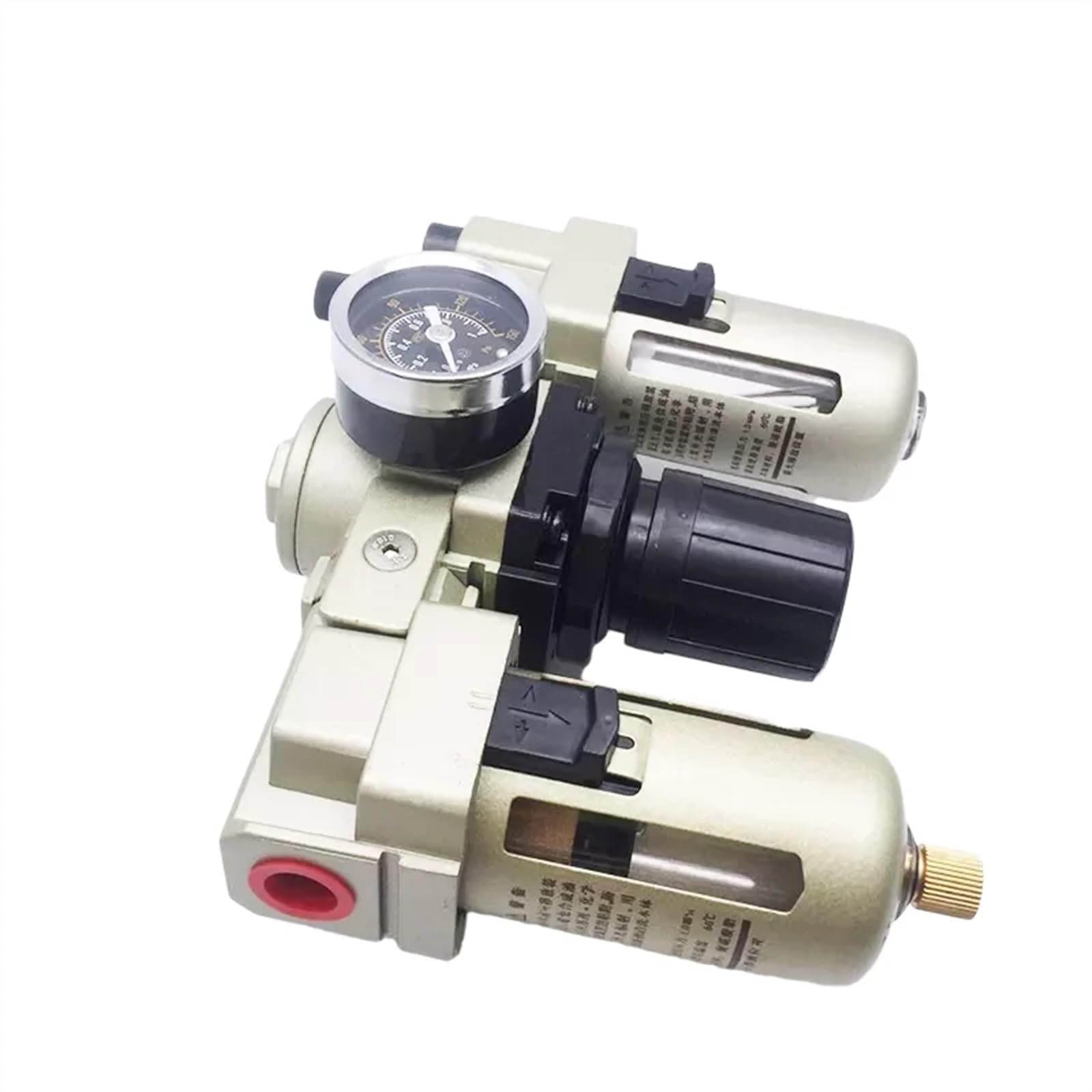 AC4000-04 AC5000-06 10d filtr powietrza pneumatyczny regulator powietrza do pistoletu malarskiego regulator ciśnienia sprężarki filtr pułapka oleju (AC4000-04, rdzeń włókna)