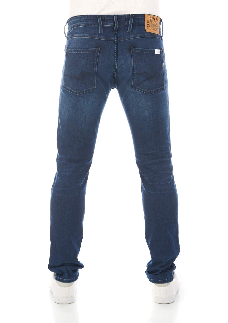 Replay Herren Jeans Anbass Slim-Fit mit Power Stretch