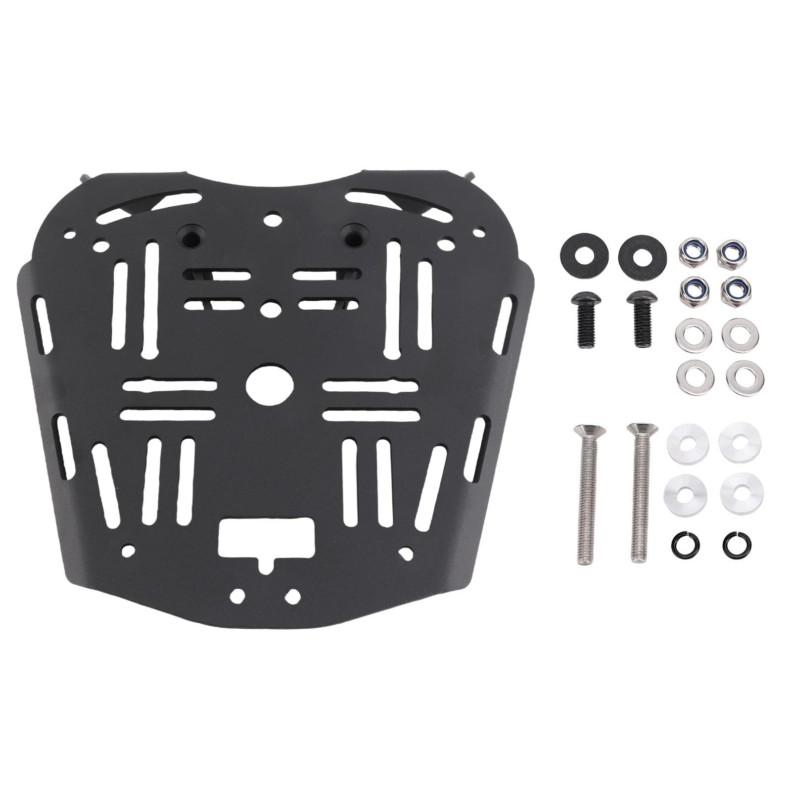 Zontes 368g 501g Motorrad Top-Hülle Montageplatte Kohlenstoffstahl Gepäckträger Grundplatte Schwarz