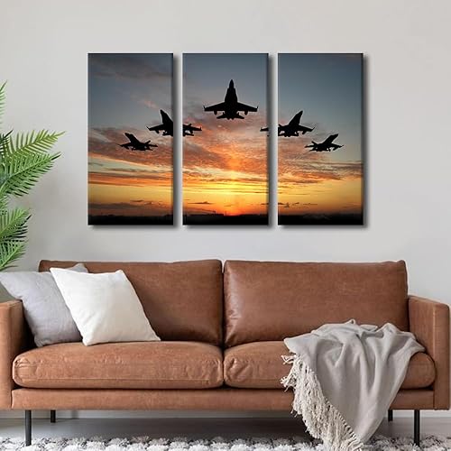 Miniatura 123 de Lienzo decorativo para pared, 3 piezas, póster de nariz de avión, arte de hélice gris, decoración del hogar, lienzo inspirador, decoración de pared